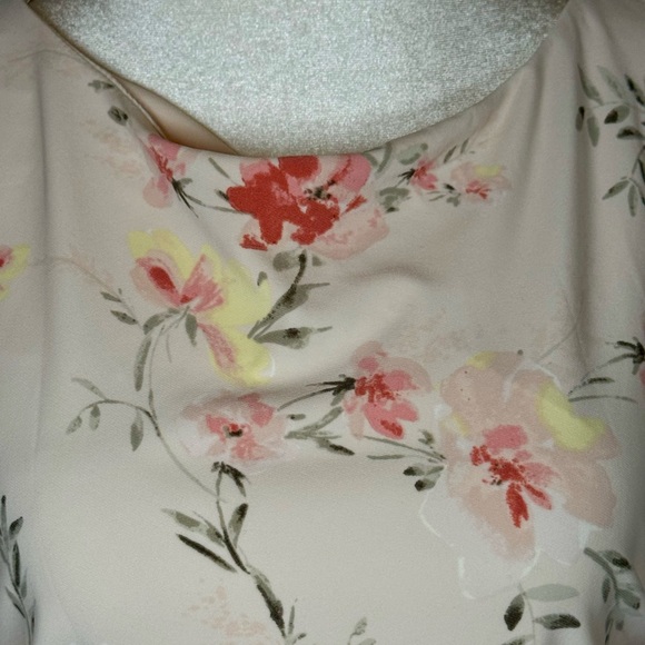 Lauren Ralph Lauren Blush Floral Ruched Sheath Dress Size 6 NWT - Picture 5 of 14